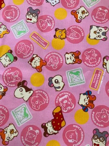 초레어! 희귀! 두근두근 햄토리 조각 원단 핑크