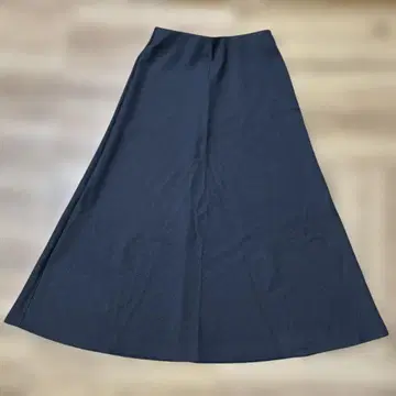 UNFILO 롱 스커트 차콜 그레이 M 사이즈