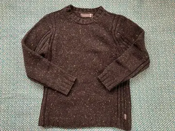 [ Fisherman ] 다크 그레이 네프 니트