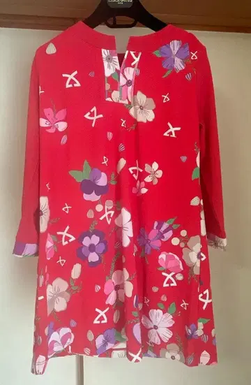 LEONARD 꽃무늬 오부 소매 튜닉 40 ( L )