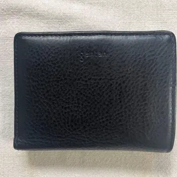 genten 다크 네이비 토스카 두 접이식 지갑