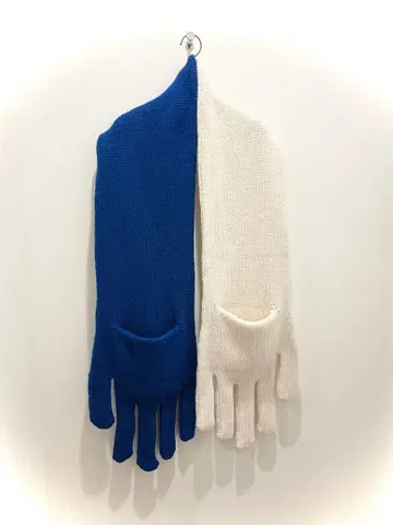 INFANONYMOUS 장갑형 머플러 파랑/그레이