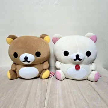 리락쿠마 코리락쿠마 프티 정좌 의자 봉제 인형 택 포함 2체 세트