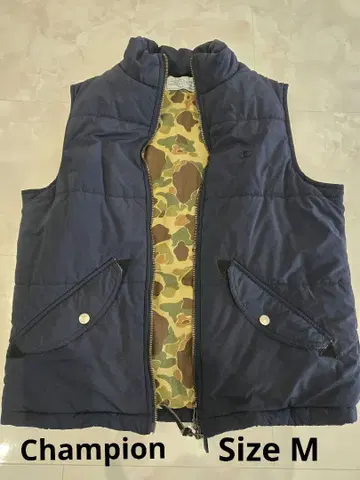 Champion 다운 베스트 M 사이즈 네이비