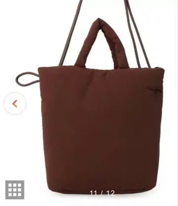 &MyuQ FATA 쿠션 토트백 브라운