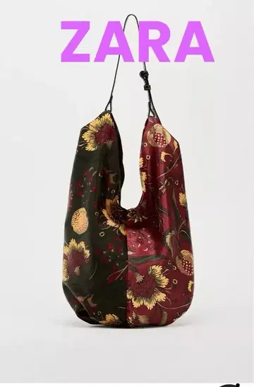 ZARA 꽃무늬 숄더백 수납 가방 포함