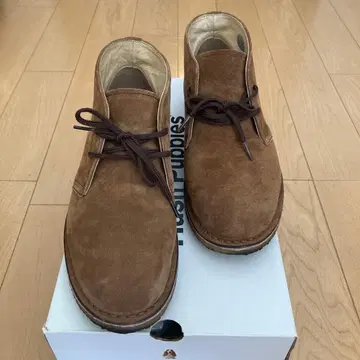 허시파피 레이스업 브라운 부츠