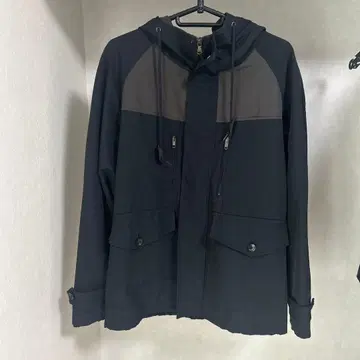 LOUNGE LIZARD 마운틴 후드티 네이비