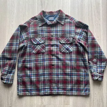 70s PENDLETON 빈티지 보드 셔츠 옴브레 계열 XL 정도