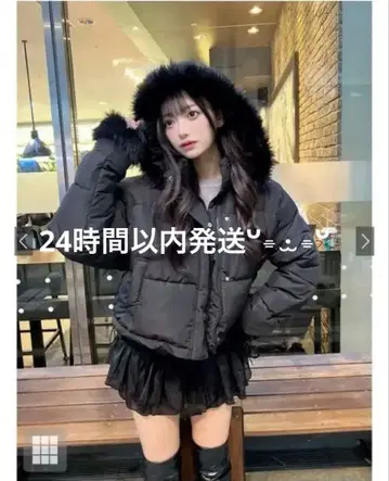 GRL 멀티 Way 후드 부착 퍼 다운 자켓 kd81