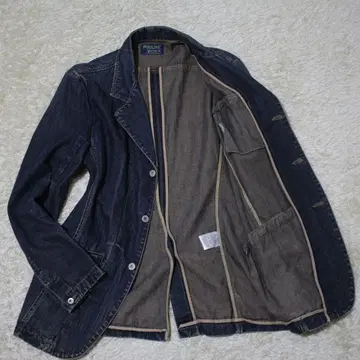 분위기 발군 새상품급 데님 테일러드 자켓 3버튼 L 사이즈 페이드