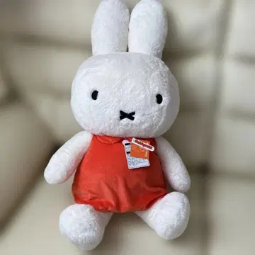 새상품급 미피 봉제 인형 2L 화이트/빨간색