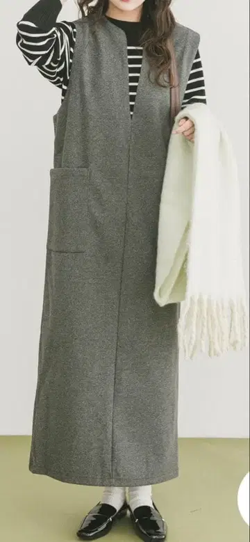 어반 리서치 저지 멜톤 오버롤 스커트