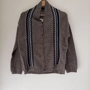 HUMAN WOMAN 울 혼방 그레이 가디건