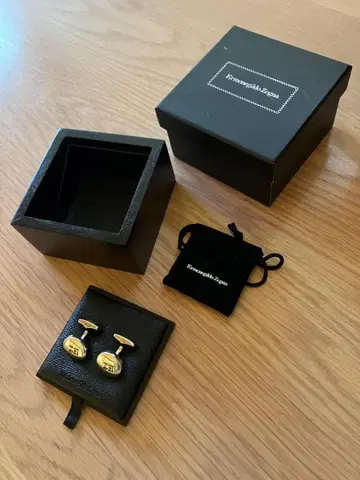 Ermenegildo Zegna EZ 로고 커프스 링크