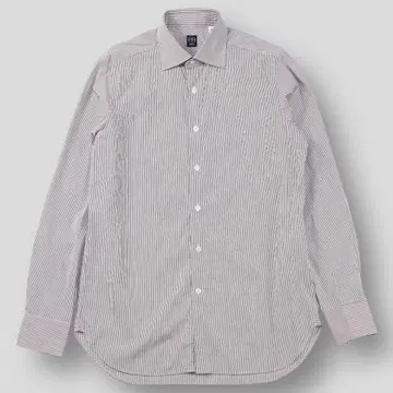 새상품급 BEAMS F 24SS 일본제 펜슬 스트라이프 와이드 칼라 셔츠