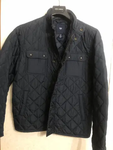 Gap 네이비 블랙 퀼팅 자켓 M