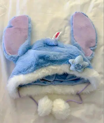 상하이 디즈니 엔젤 팬 캡 머리띠 스티치 리로