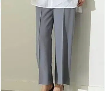 미사용 새상품 Demi-Luxe BEAMS 핀턱 크롭 팬츠 34