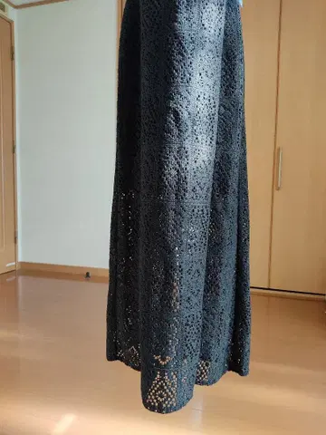 kastane 새상품, 택 포함 블랙 레이스 롱 슬릿 스커트