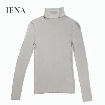 이에나 터틀넥 풀오버 리브 신축성 울 스테디셀러 인기 F 화이트