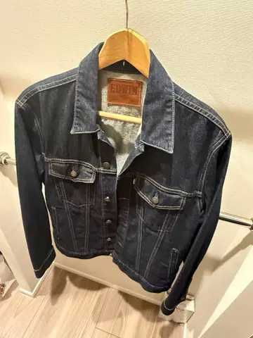 EDWIN 다크 블루 데님 자켓