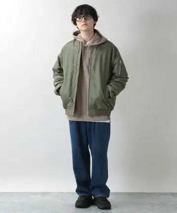 Rageblue SORONA 빅 실루엣 MA-1 블루종 카키 L