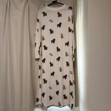 gelato pique 강아지 패턴 롱 슬리브 룸웨어