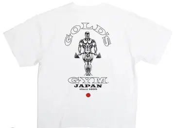 골드짐 GOLD'SGYM 별주 JAPAN 티셔츠 L 사이즈 화이트 국기