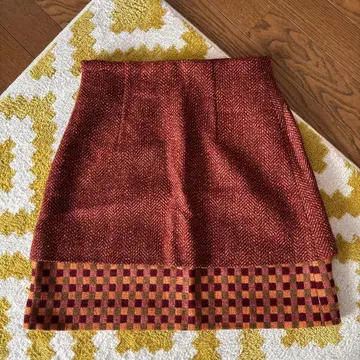 BAZaR de CHRISTIAN LACROIX 미니 타이트 스커트 울