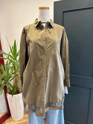 미사용 새상품 오간자 포함 블라우스