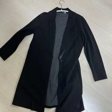 블랙 롱 가디건