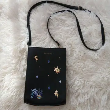 Octavinelle 블랙 숄더백 스마트폰 파우치