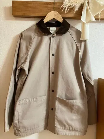 베이지 코튼 커버올