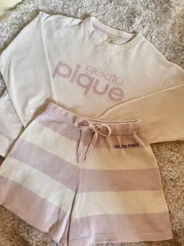 gelato pique 긴팔 상의, 숏팬츠 세트