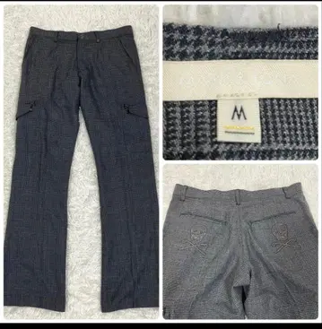 새상품급 MARK & LONA 체크 팬츠 골프 남성용 스컬