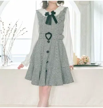 LIZ LISA 하운드 투스 원피스