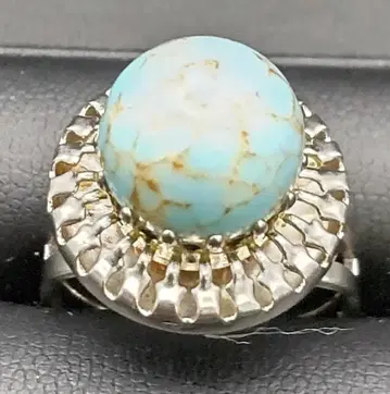 대형 터콰이즈 ( 터키석 ) 반지 돌 직경 11.5mm