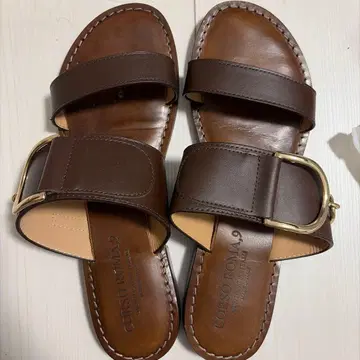 CORSO ROMA 9 브라운 샌들 버클 포함