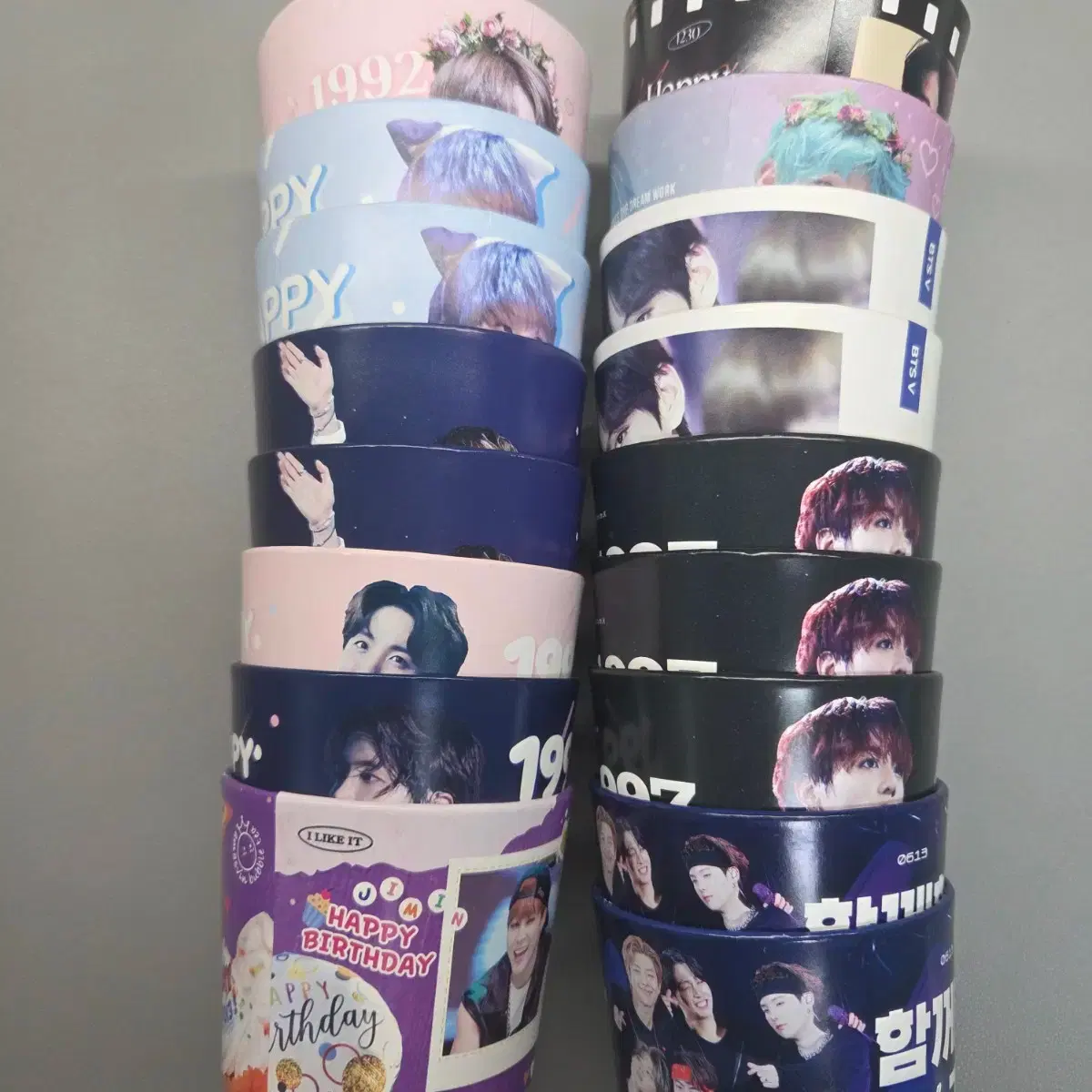 방탄소년단 비공굿 생일카페 컵홀더 일괄 판매