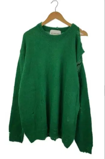 SURT 데미지 니트 그린