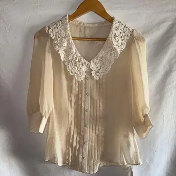 [ 새상품 ] 택 포함 snidel 레이스 셔츠