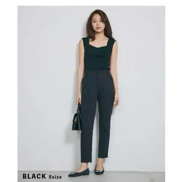 베이스먼트 온라인 블랙 테이퍼드 팬츠 L 사이즈