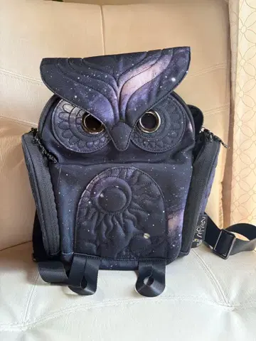 Go Slow Caravan 올빼미 디자인 백팩