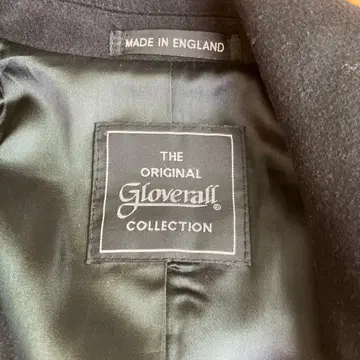 글로버올 더블 브레스트 울 코트 블랙