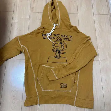 milkfed. 스누피 후드 부착 후드티