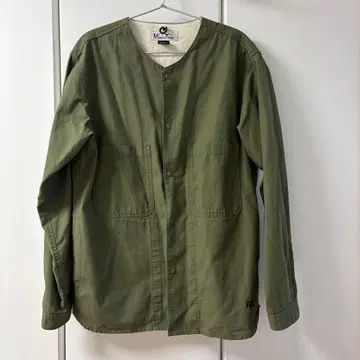 MANASTASH 마나스태쉬 노카라 셔츠 밀리터리 퀼팅 M