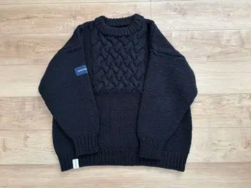 DESCENDANT 케이블 니트 20AW size3 NAVY