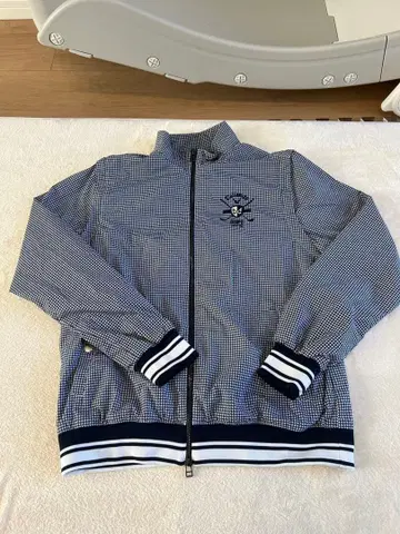 캘러웨이 체크 무늬 집업 자켓