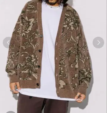 프릭스스토어 올 패턴 몰사 니트 가디건